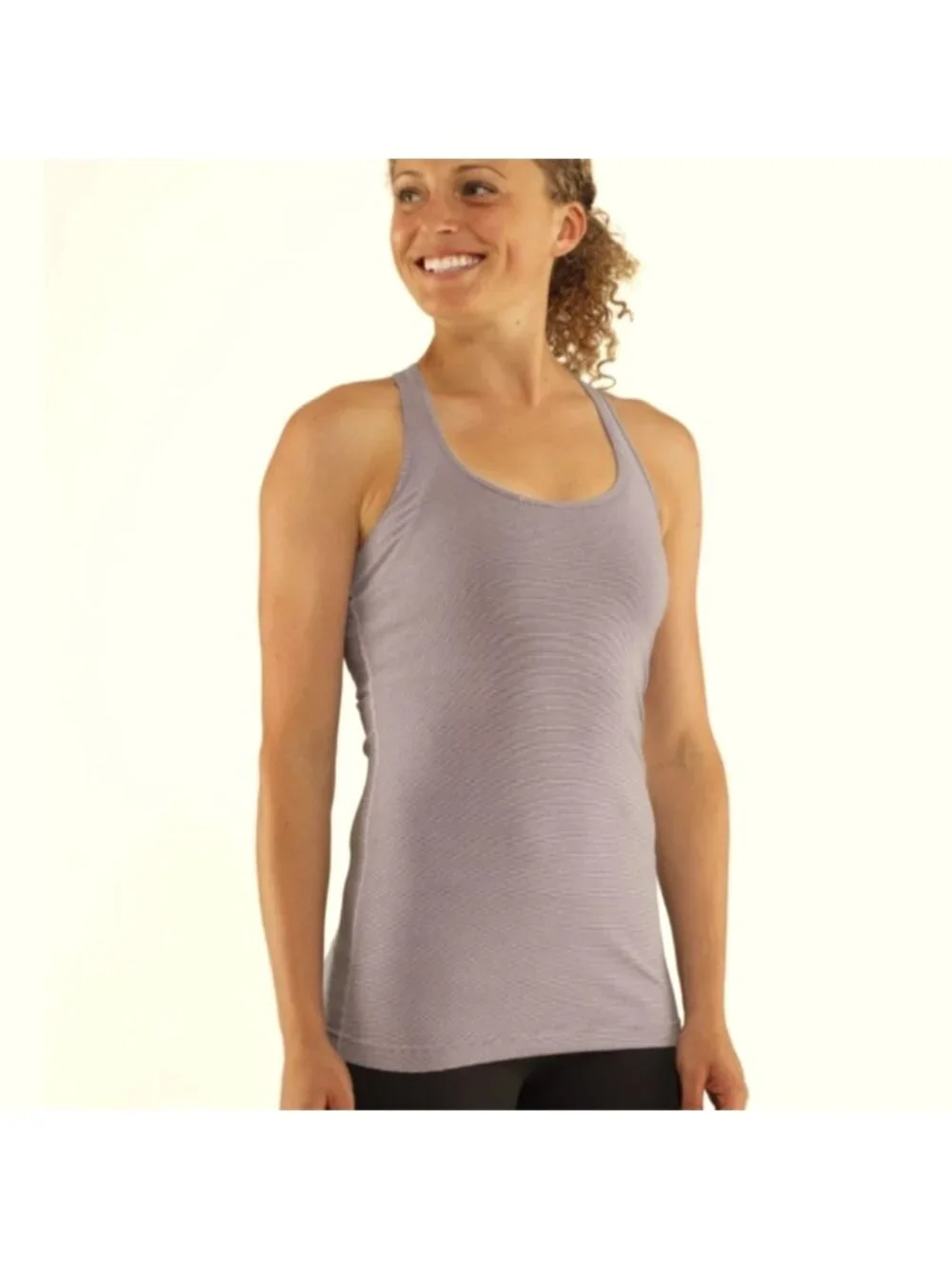 Lululemon Cool Racerback  purple Wee Stripe